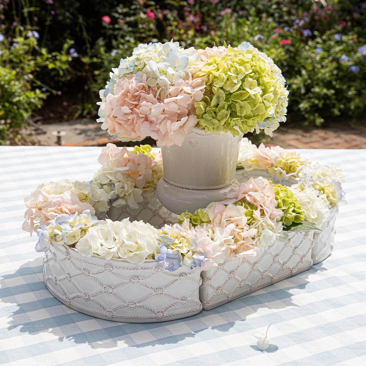 Juliska Berry & Thread Petite Parterre 8" Garden Planter Set, Whitewash