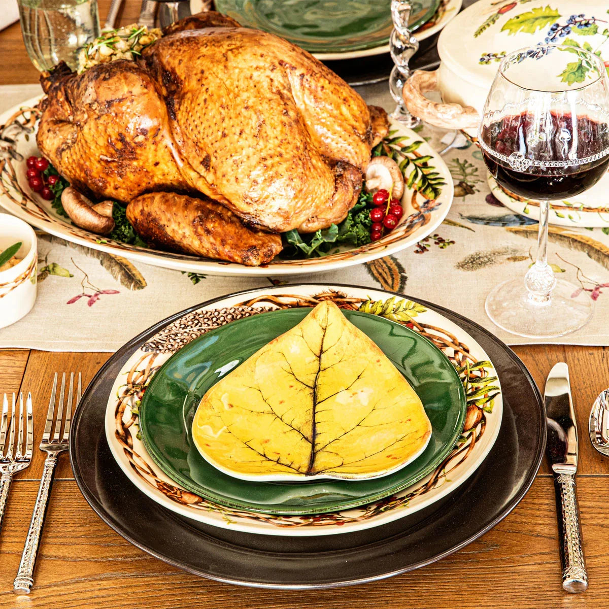Juliska Forest Walk Leaf Plates Set/4