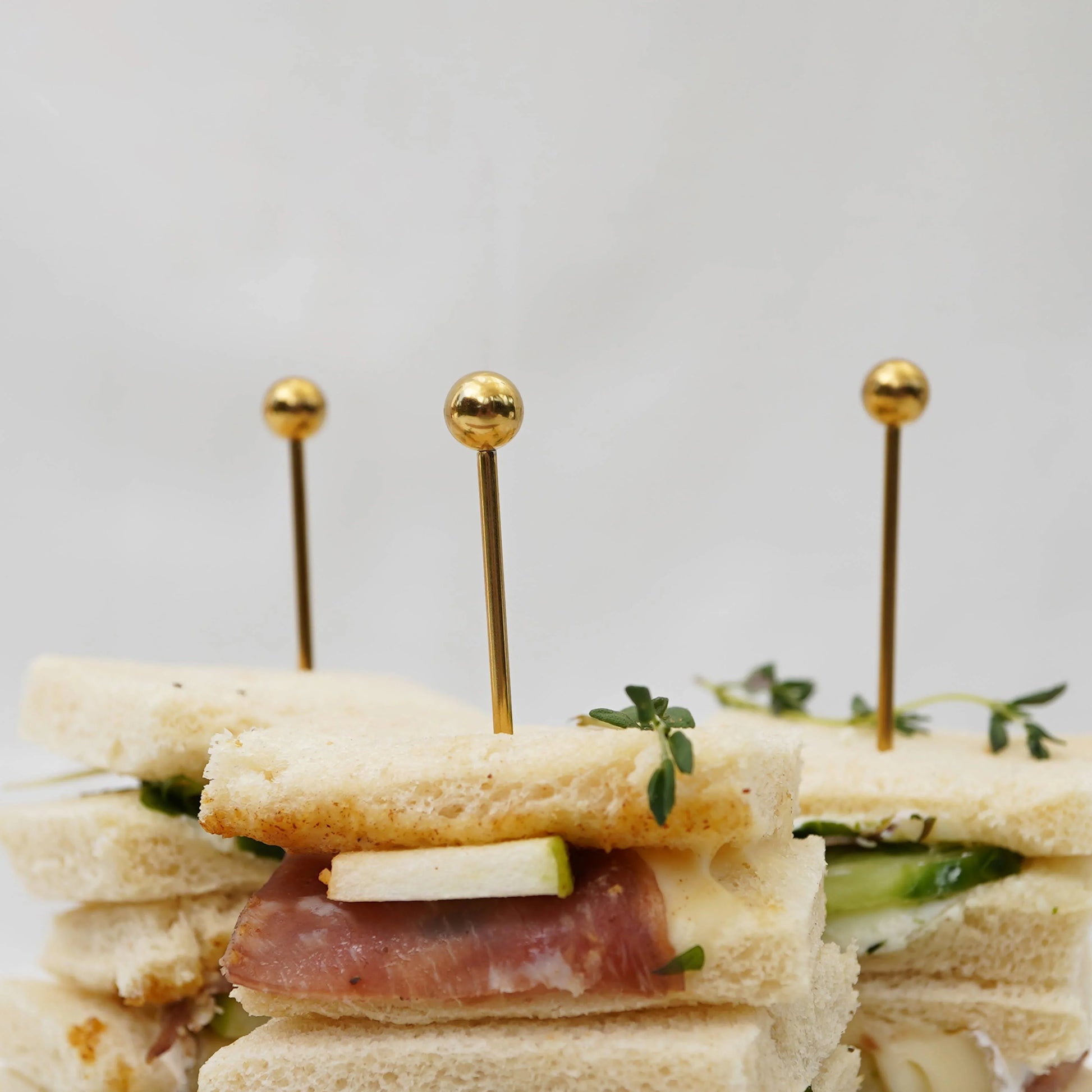 Cocktail Picks for Garnishes, Gold (12 Piece, Short) - Marcel’s Culinary Experience