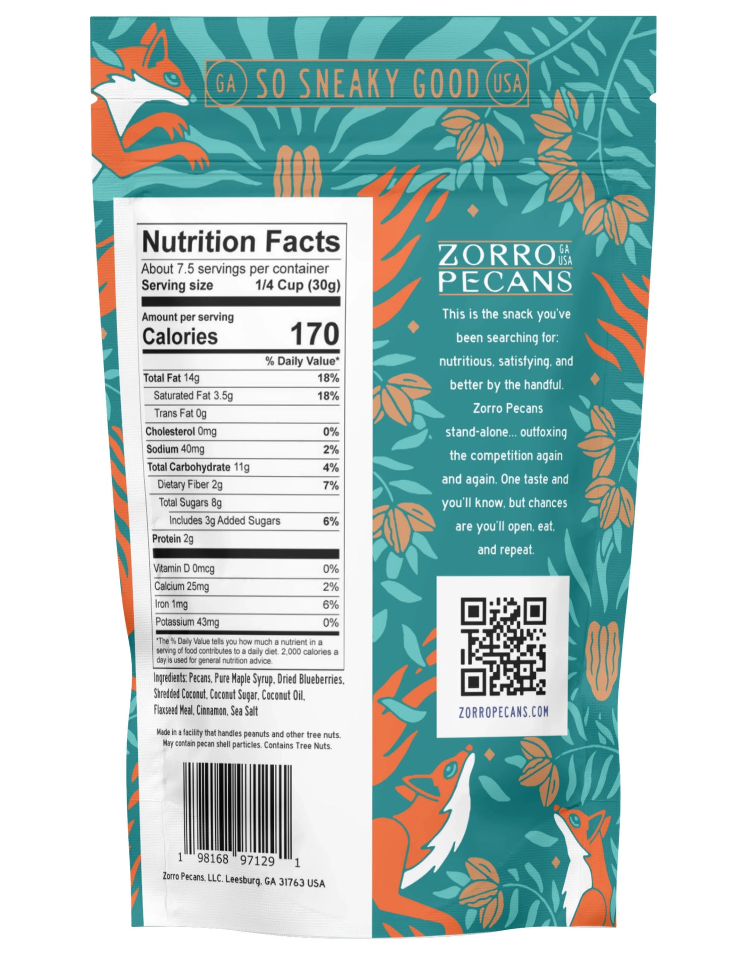 Zorro Pecan Snack Mix