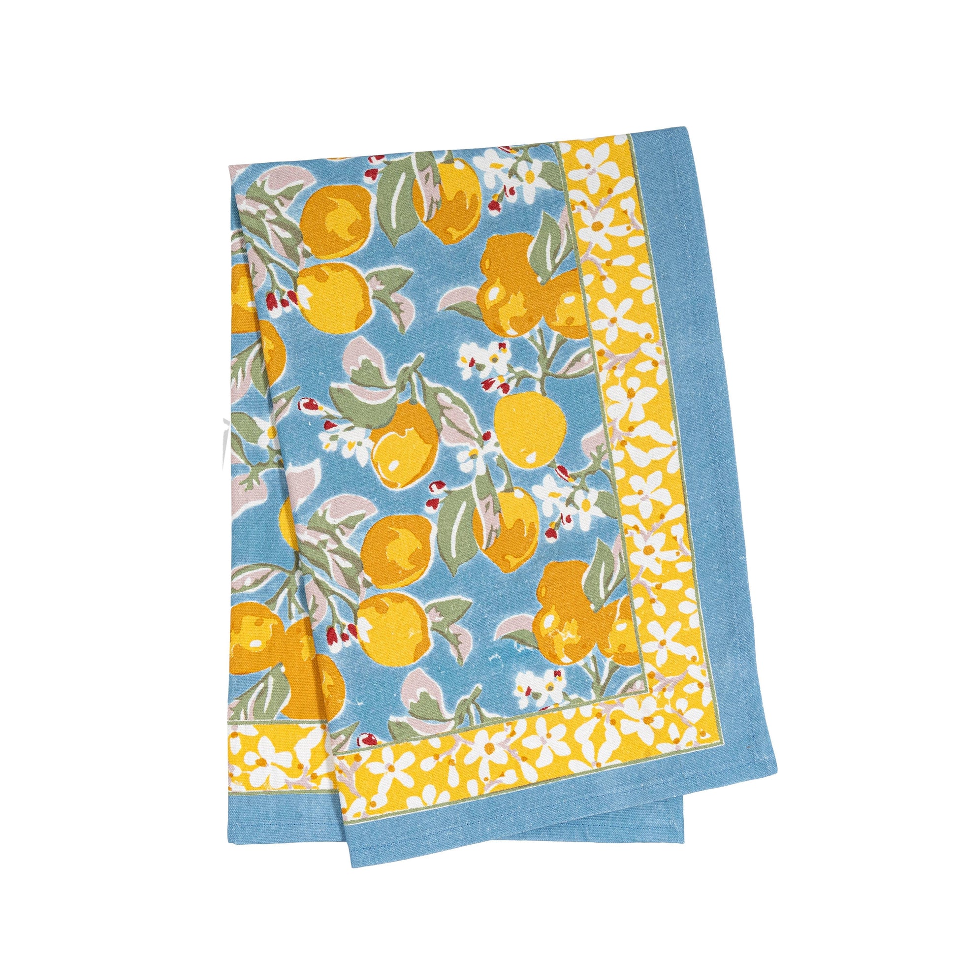 Citron Blue & Yellow Tea Towels 20x30 - Marcel’s Culinary Experience