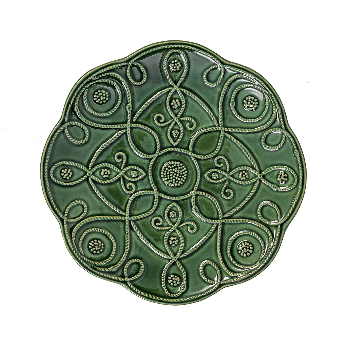 Juliska Jardins Du Monde Dessert/Salad Plate Assorted Set of 4 - Basil