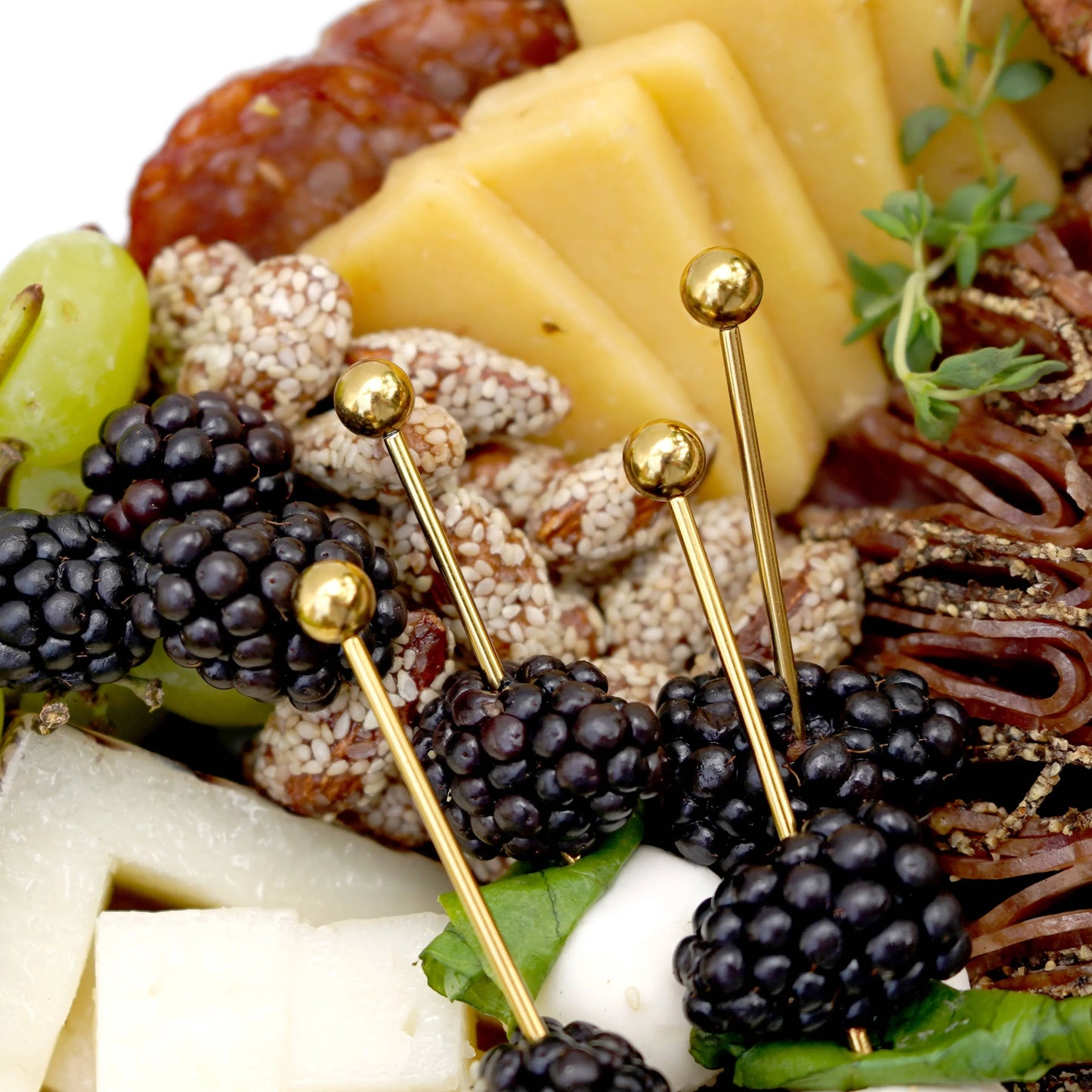 Cocktail Picks Combo Set, Gold (6 Short & 6 Long) - Marcel’s Culinary Experience