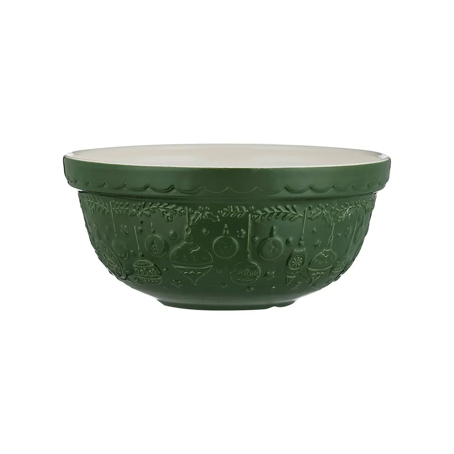 Mason Cash Deck the Halls S24 Green Mixing Bowl