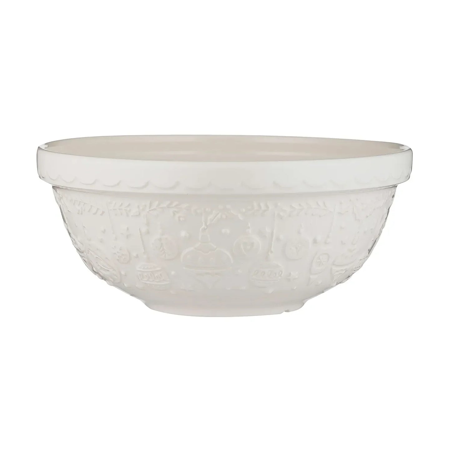 Mason Cash Deck the Halls S18 Cream Mixing Bowl - Marcel’s Culinary Experience