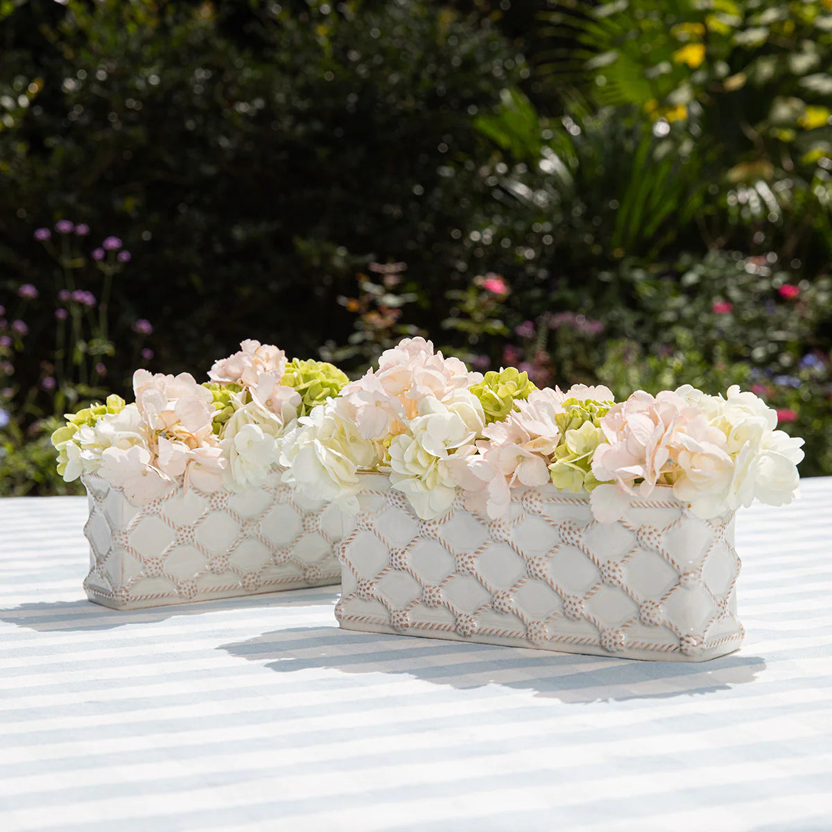 Juliska Berry & Thread Petite Parterre 8" Garden Planter Set, Whitewash