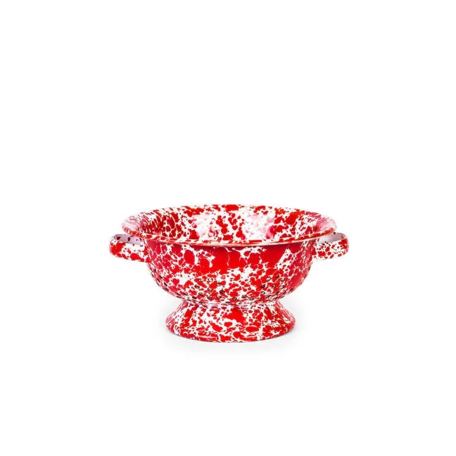 Splatter Enamelware Small Berry Colander