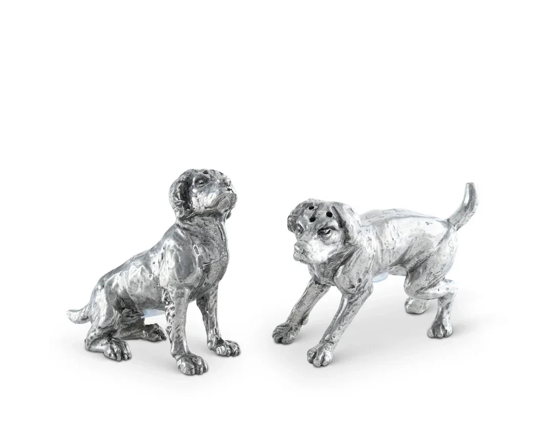 Pewter Spaniel Salt & Pepper Set - Marcel’s Culinary Experience