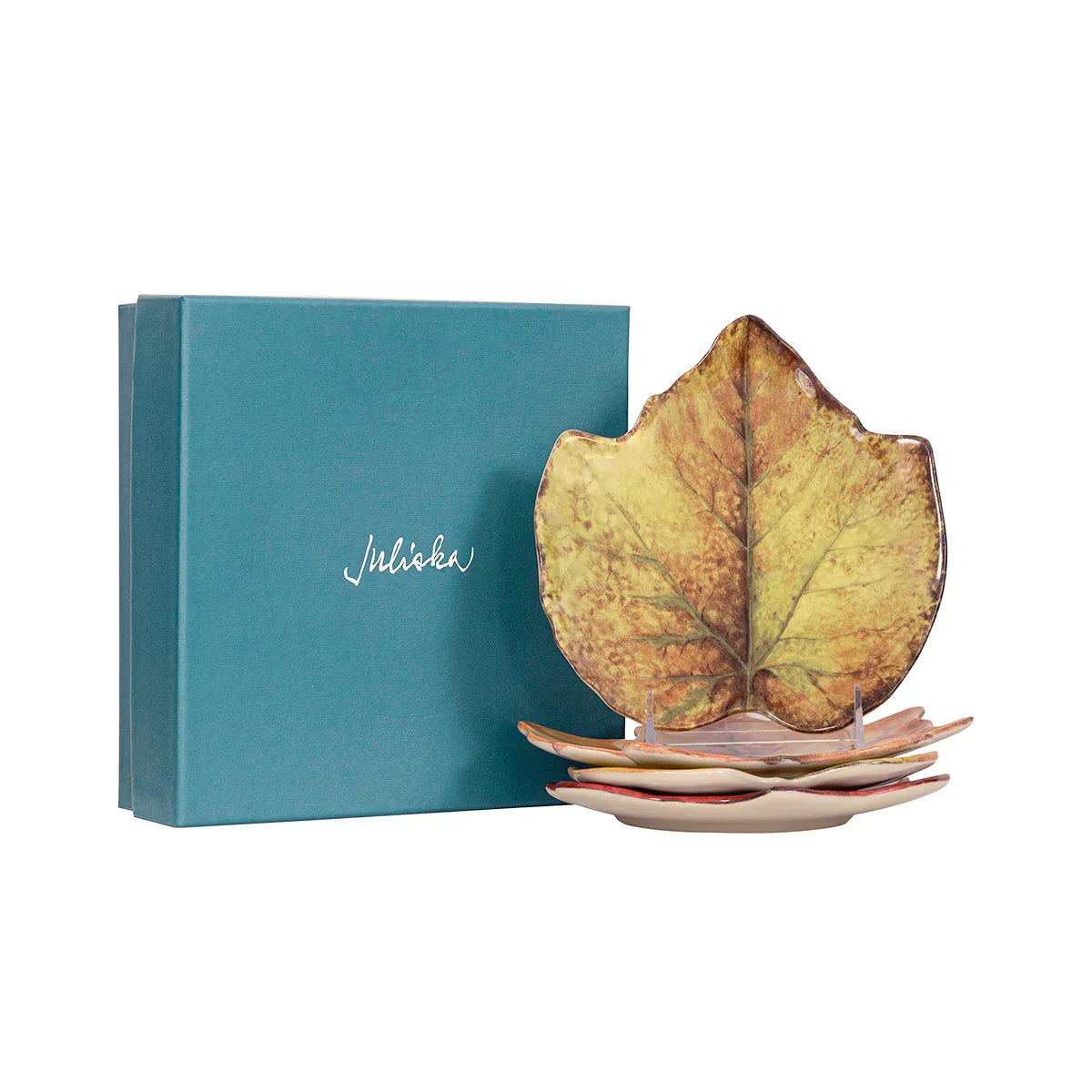 Juliska Forest Walk Leaf Plates Set/4