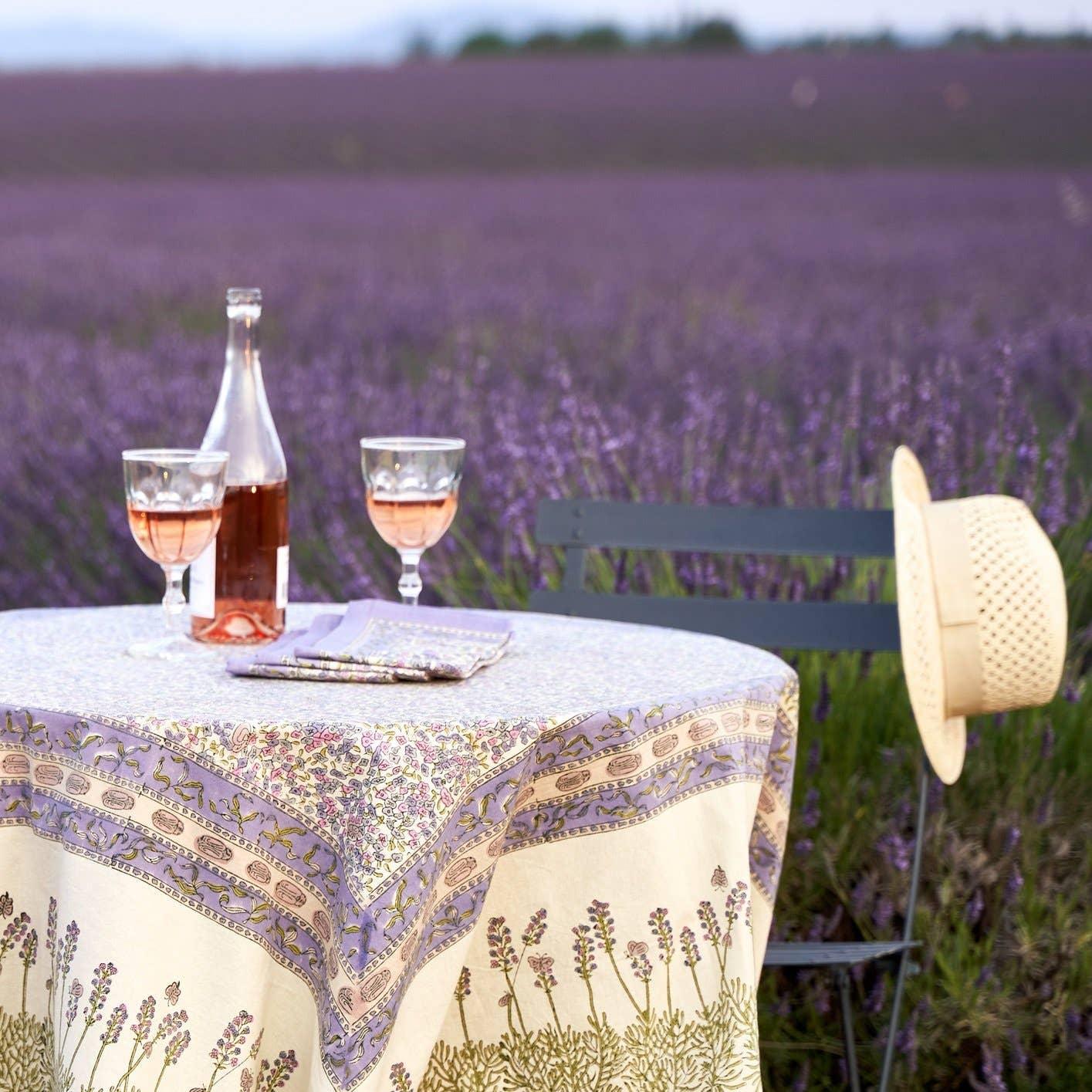 Couleur Nature Lavender Purple French Tablecloths - Marcel’s Culinary Experience