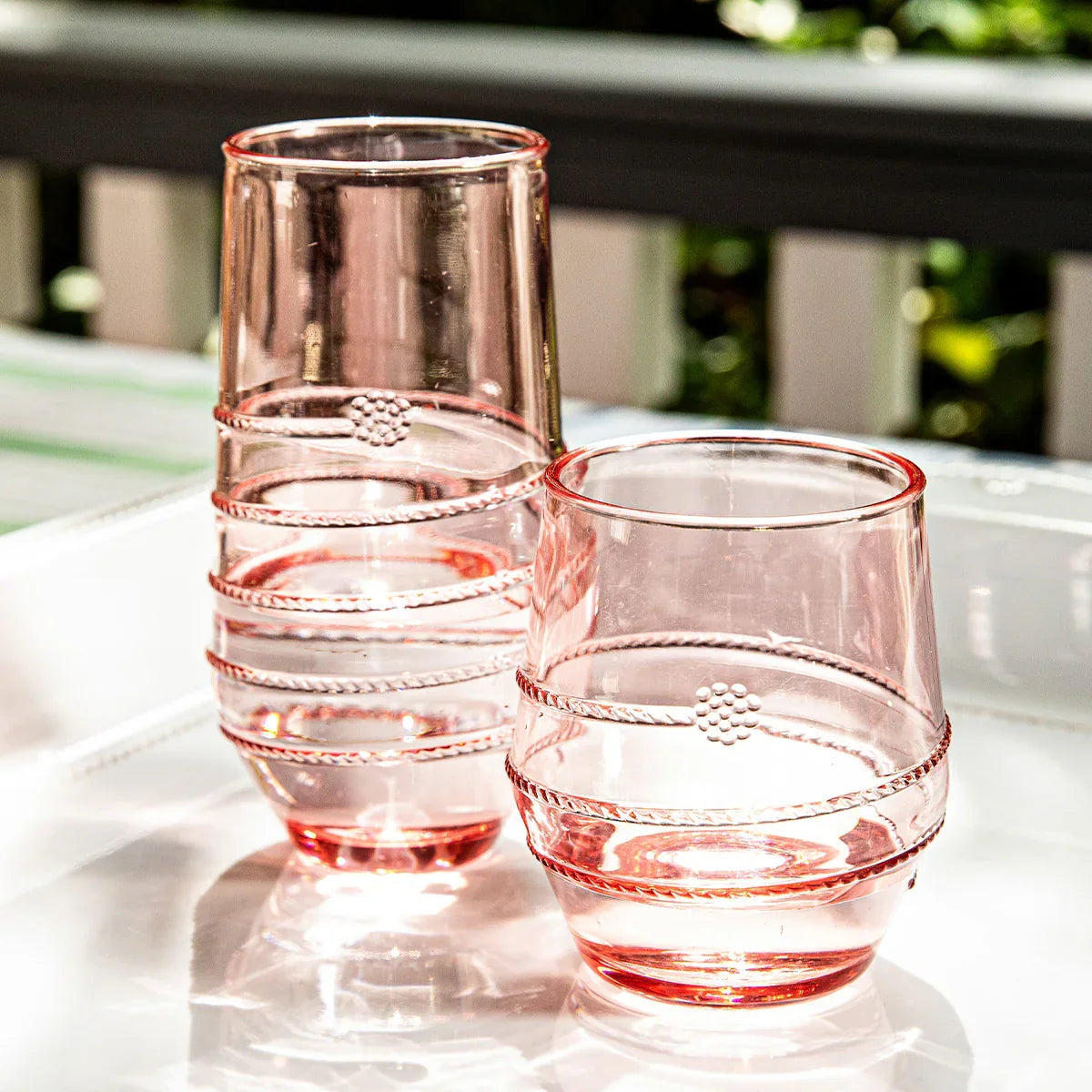 Juliska Amalia Acrylic Small Tumbler Coral