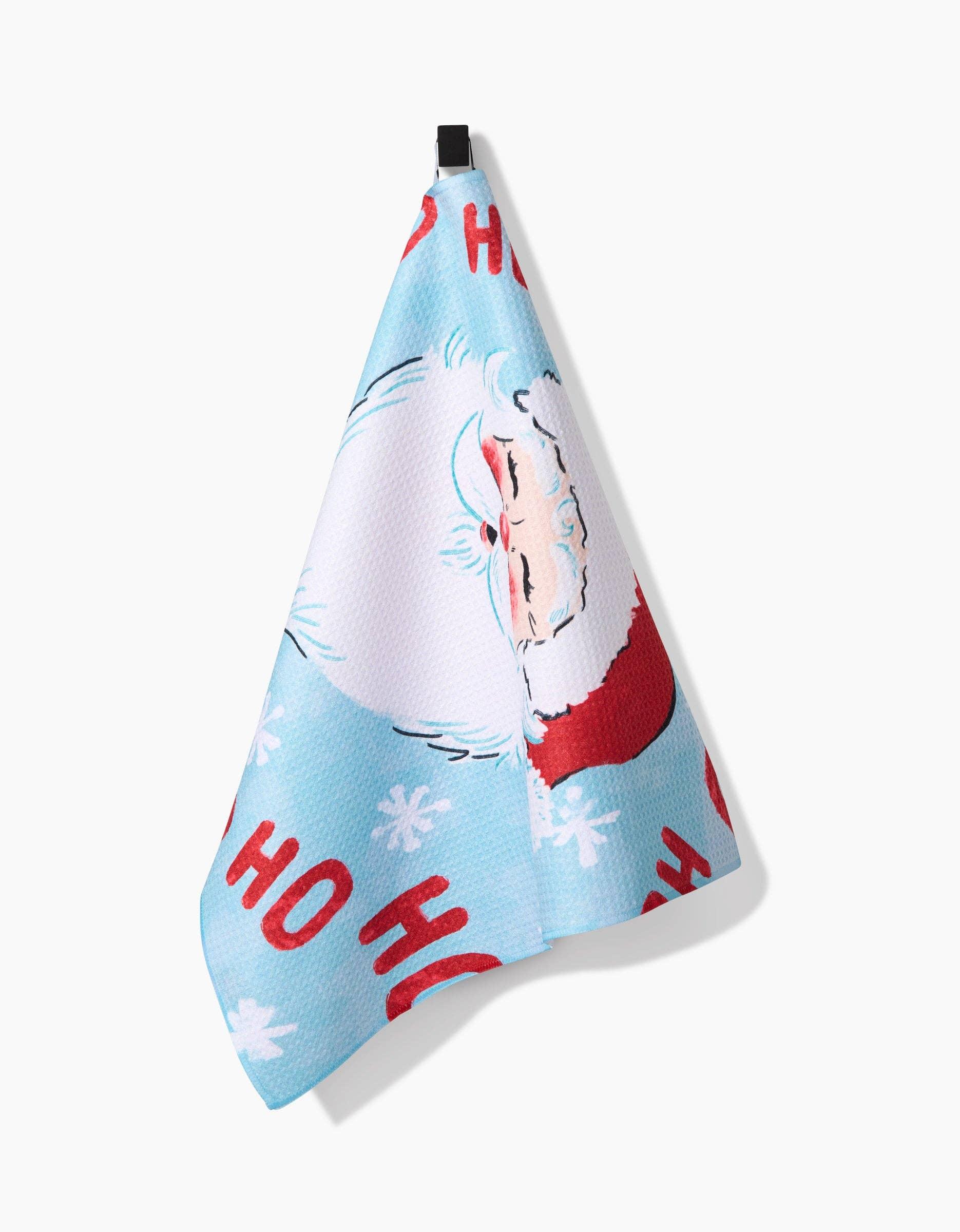 Geometry Merry Santa Claus Tea Towel - Marcel’s Culinary Experience
