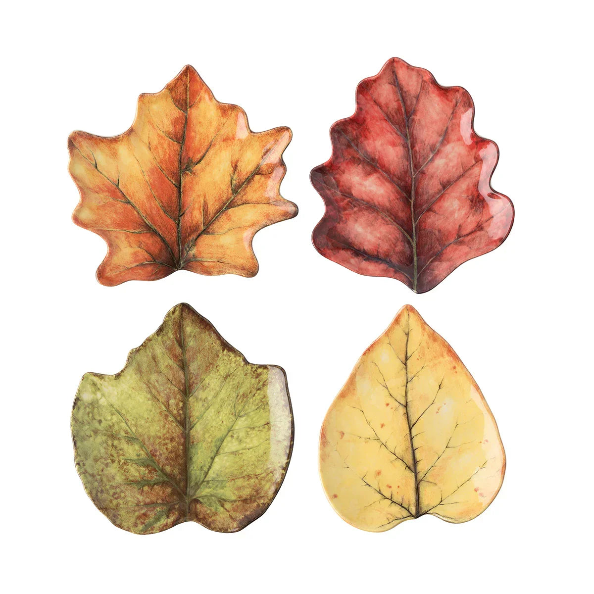 Juliska Forest Walk Leaf Plates Set/4