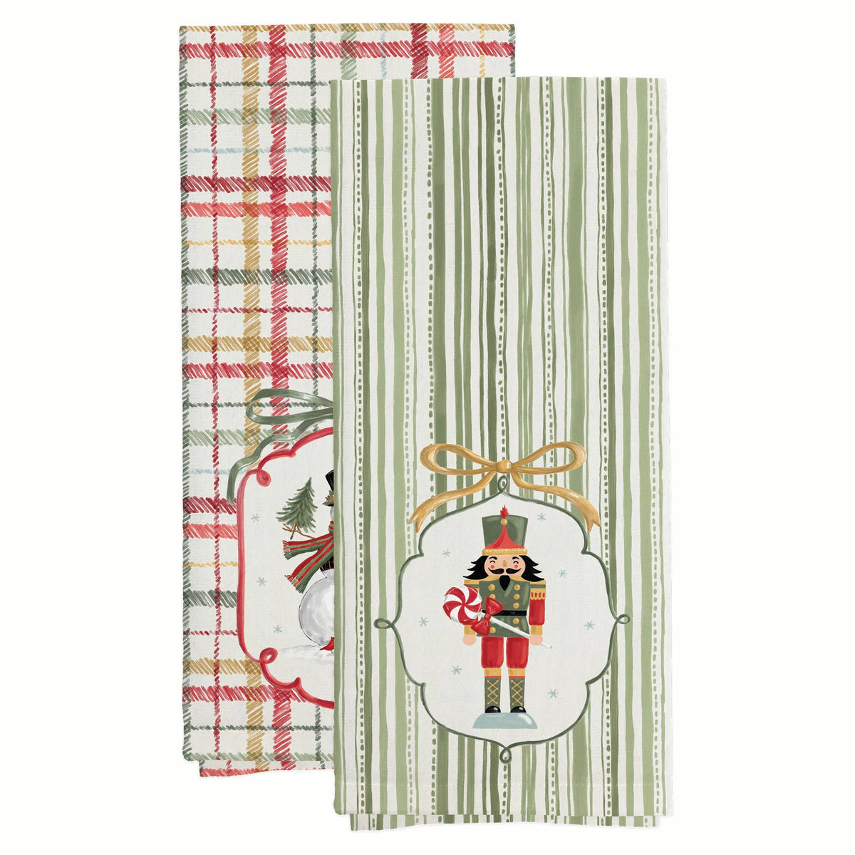 Frosty Fun Cotton Tea Towels Set of 2