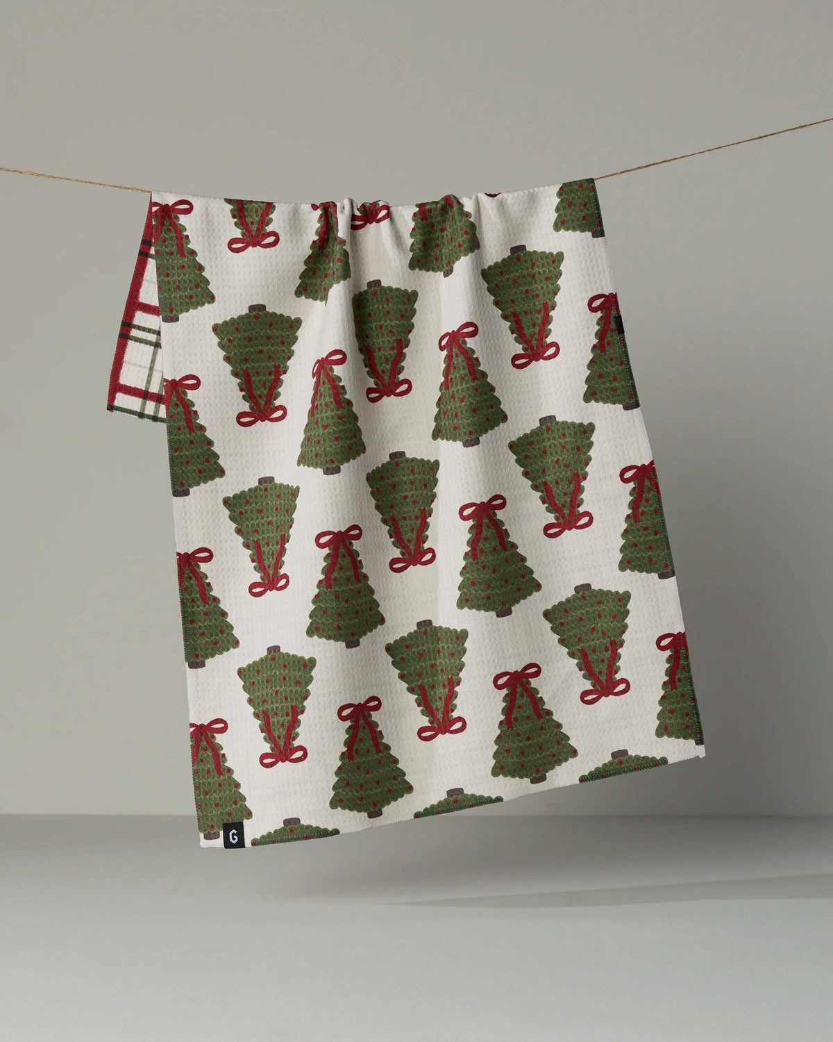 Geometry Ribbon Pines LUXE Kitchen Towel