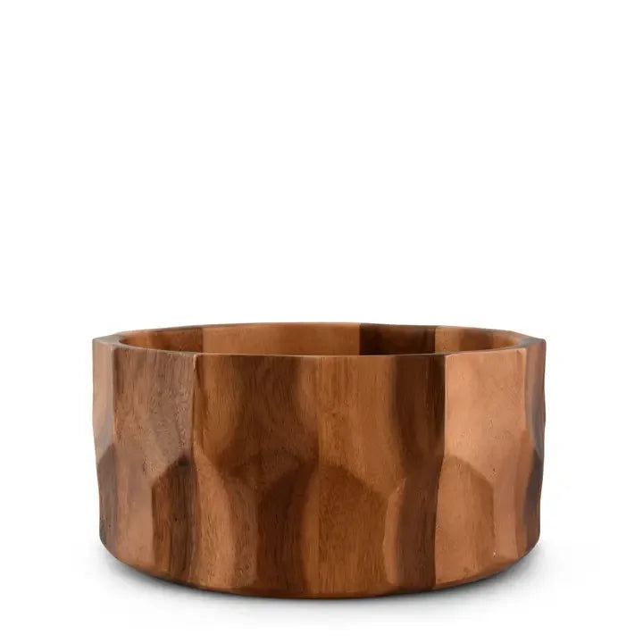 Diamond Pattern Wood Bowl - Marcel’s Culinary Experience
