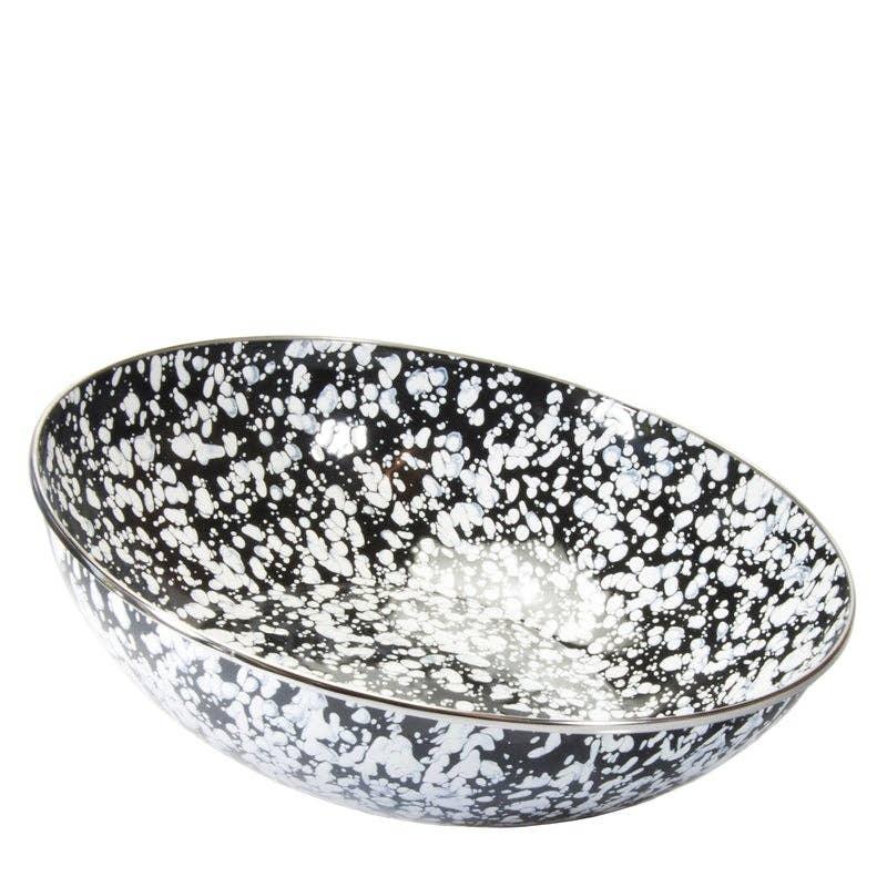Golden Rabbit Enamelware Swirl Catering Bowl