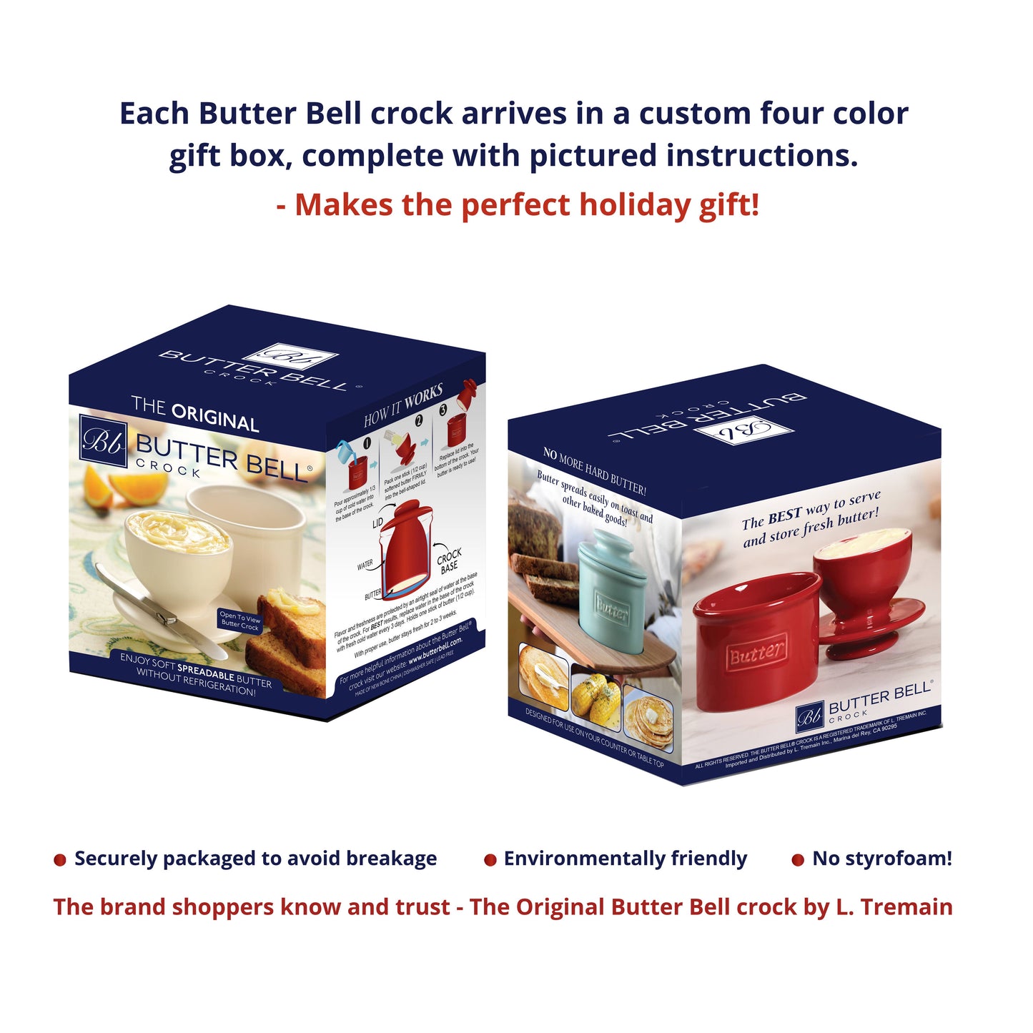 The Original Butter Bell® Crock - Classic White