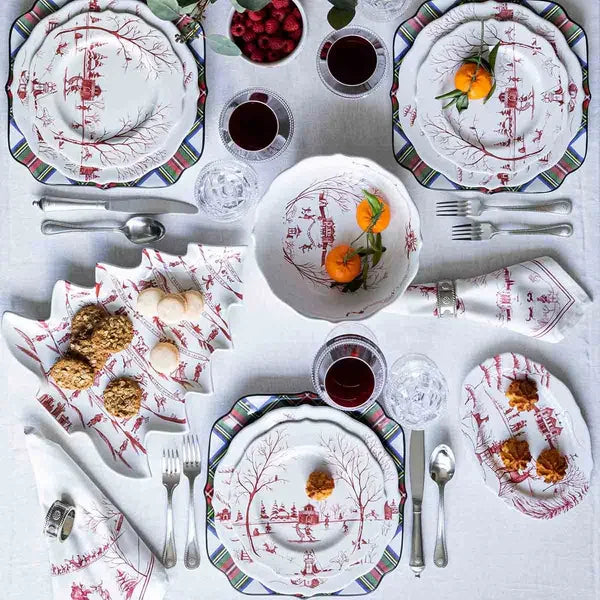 Juliska Country Estate Winter Frolic Dinner Plate - Ruby