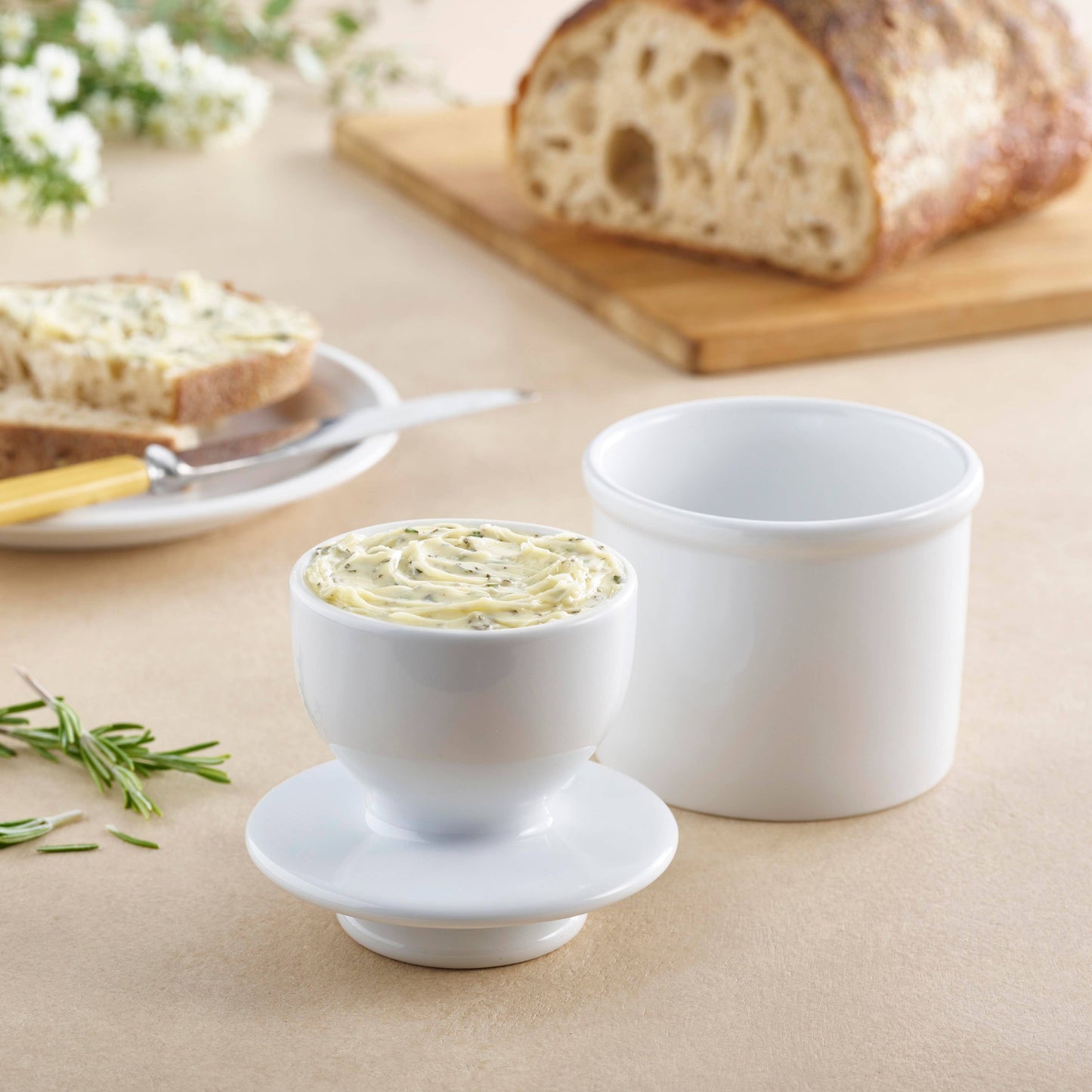 The Original Butter Bell® Crock - Classic White