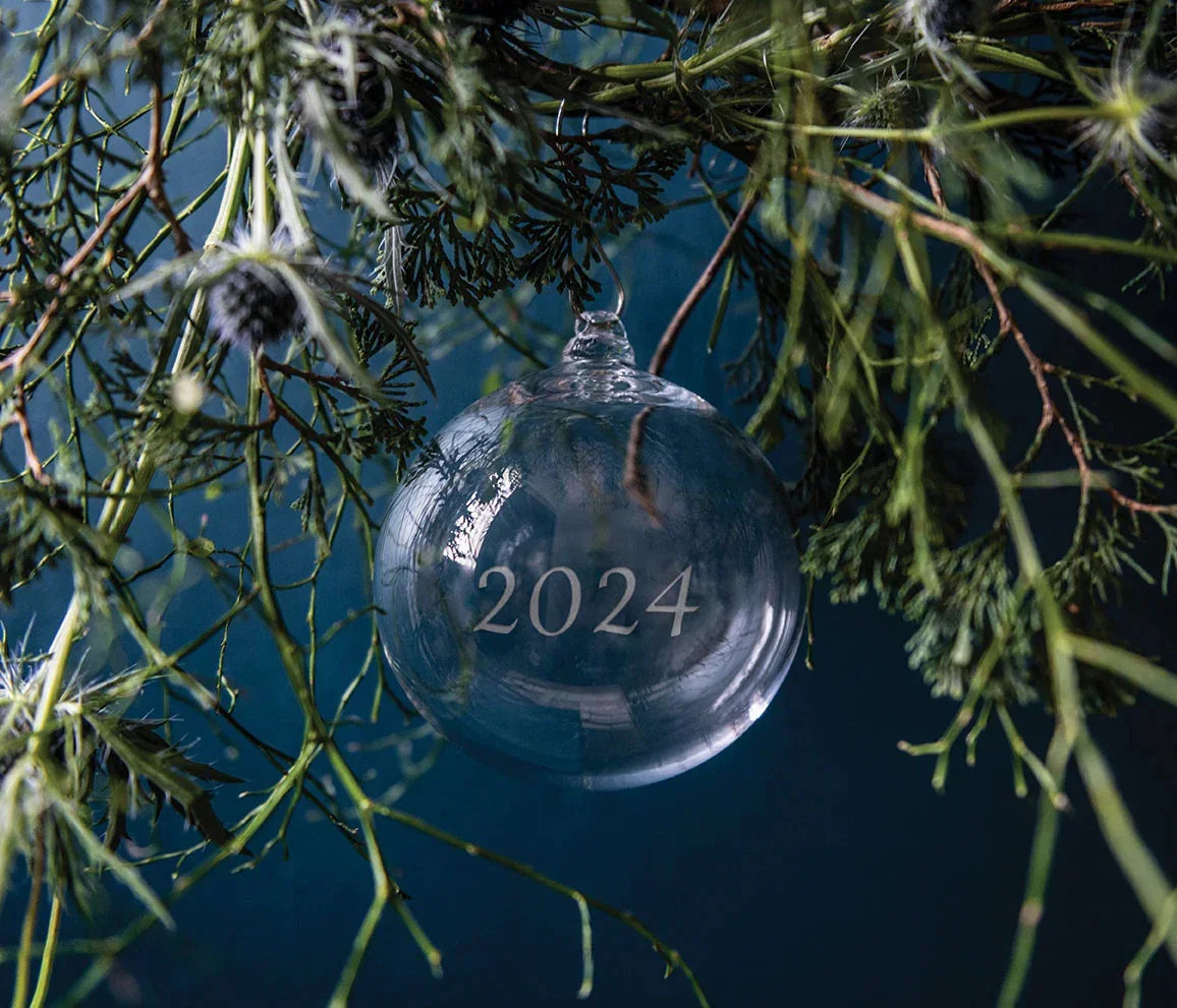 Simon Pearce Round Ornament - 2024 - Marcel’s Culinary Experience