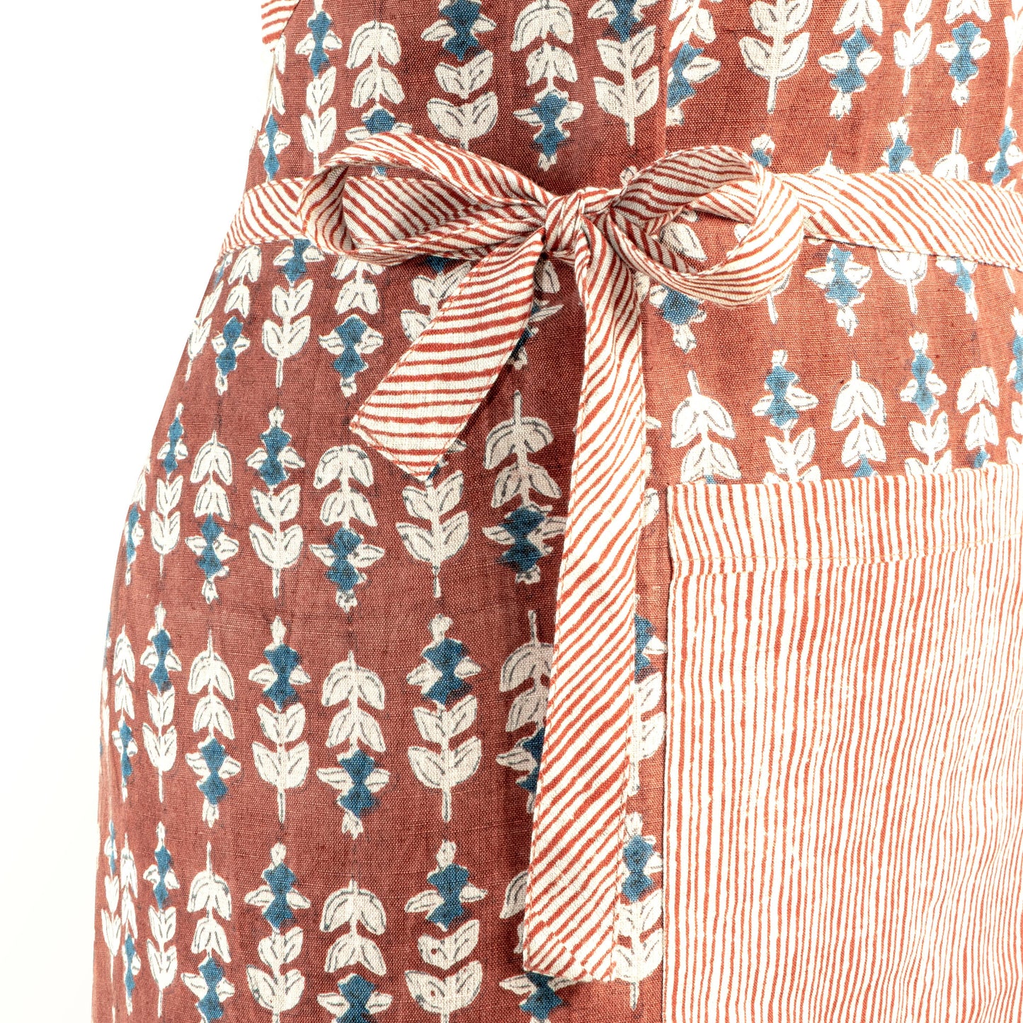 Blossom Block Print Apron