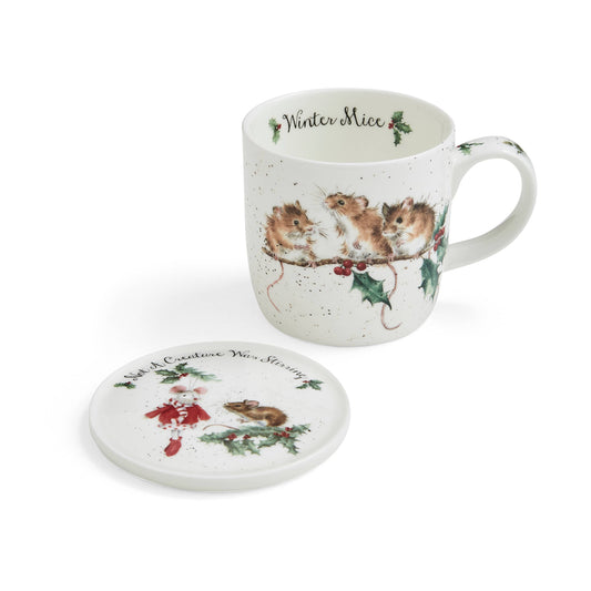 Wrendale Winter Mice Mug Set