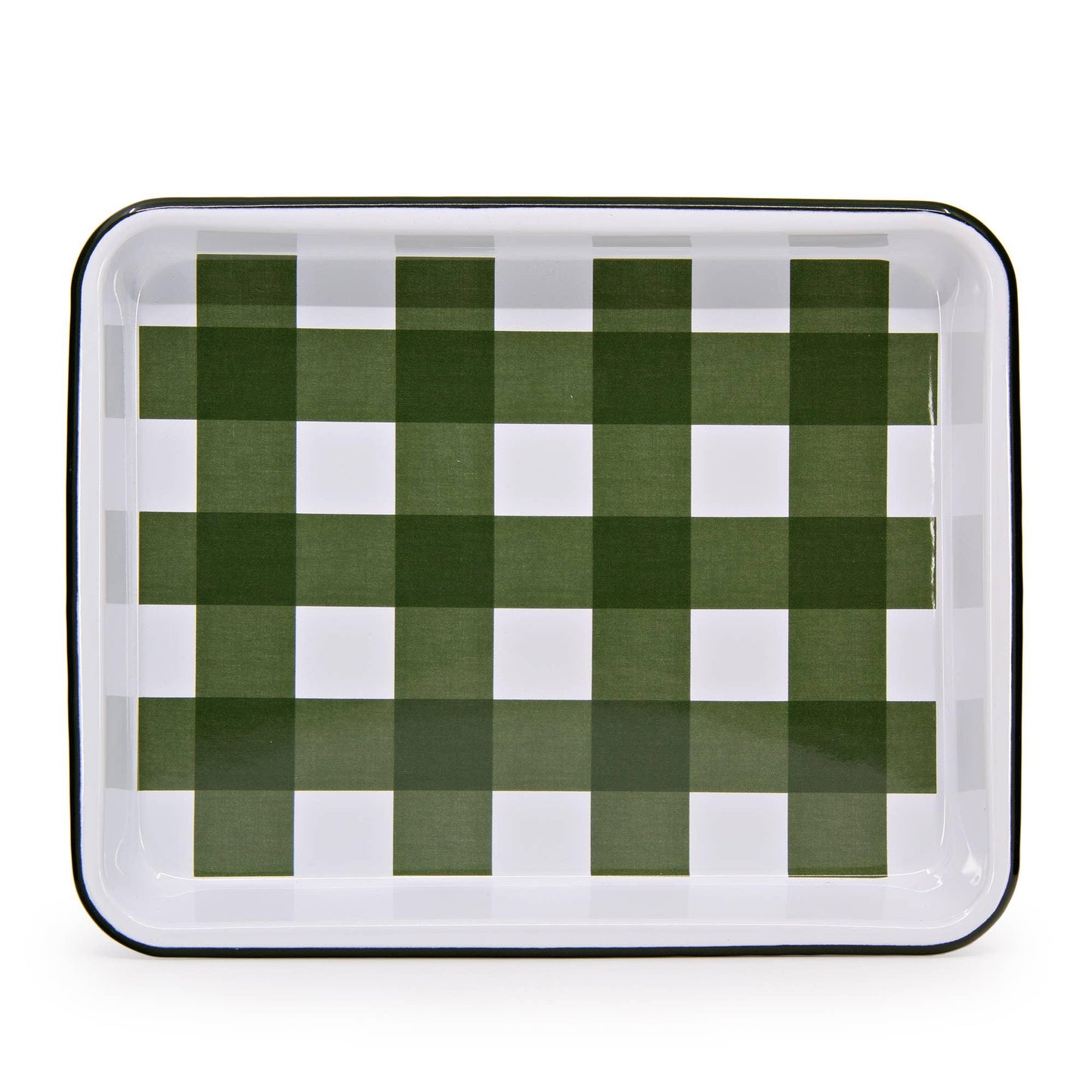 Max Humphrey x CCH Gingham Enamelware Small Rectangle Tray