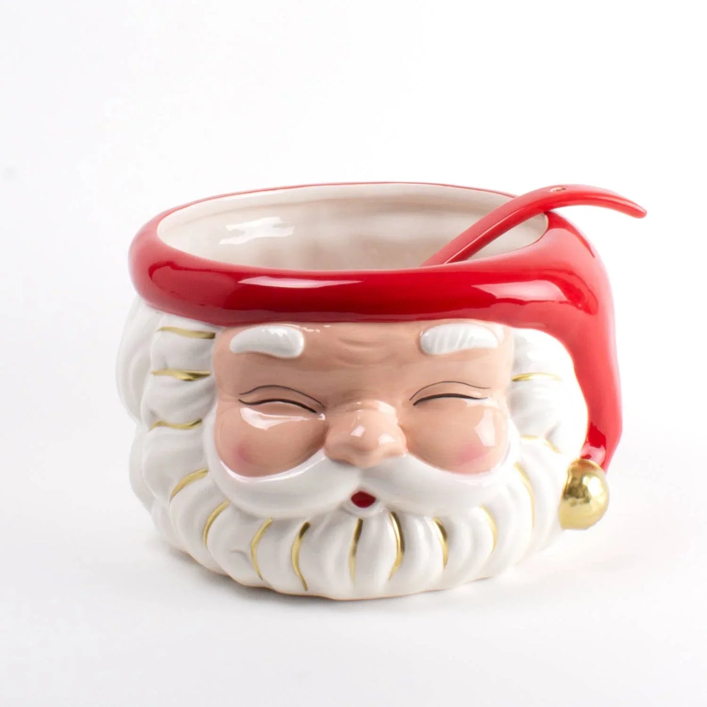 Red Santa Punch Bowl & Ladle - Marcel’s Culinary Experience