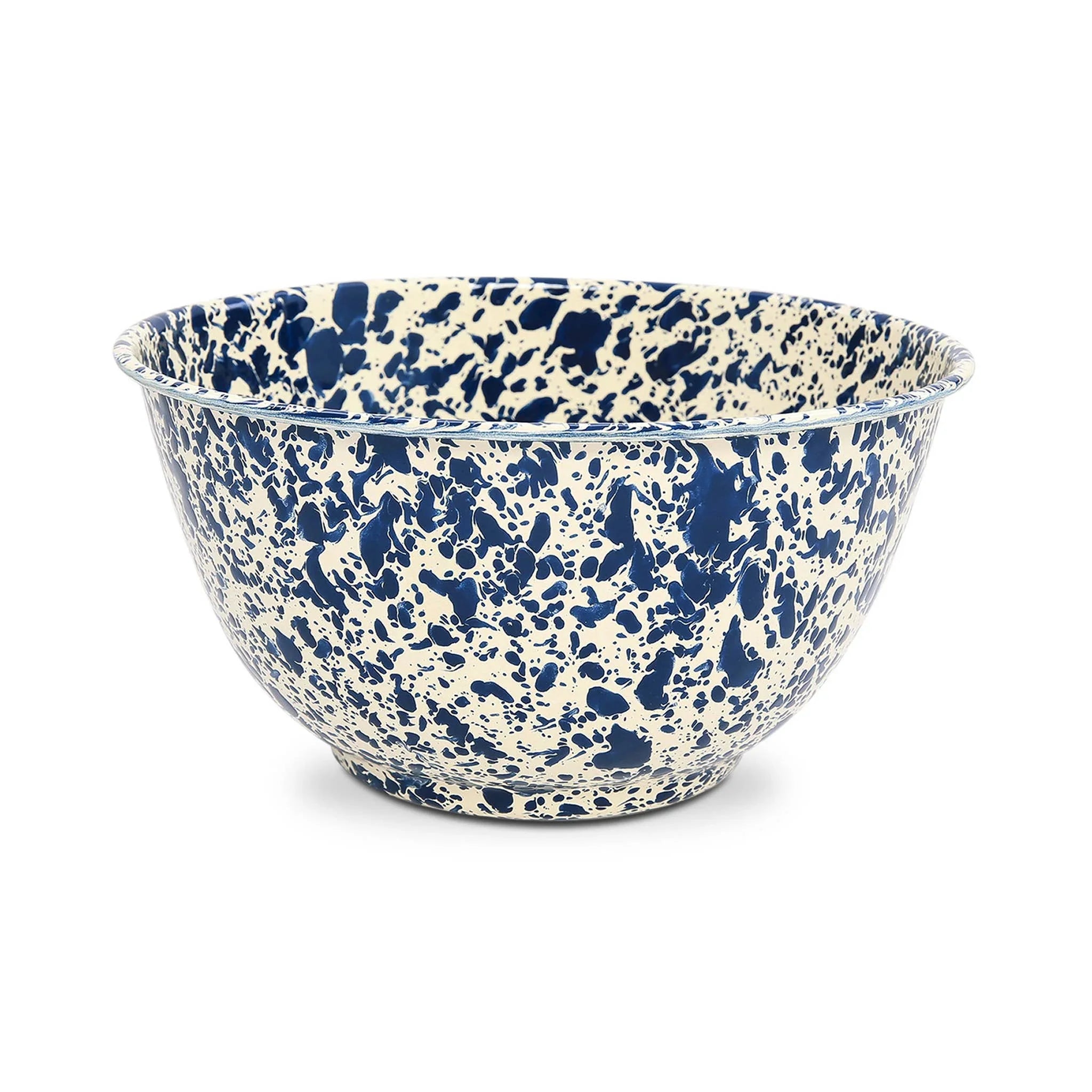Crow Canyon Home Splatter Enamelware Salad Bowl - Thumbnail 4