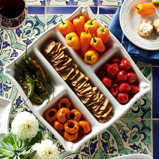 Juliska Berry & Thread Appetizer Platter - Whitewash