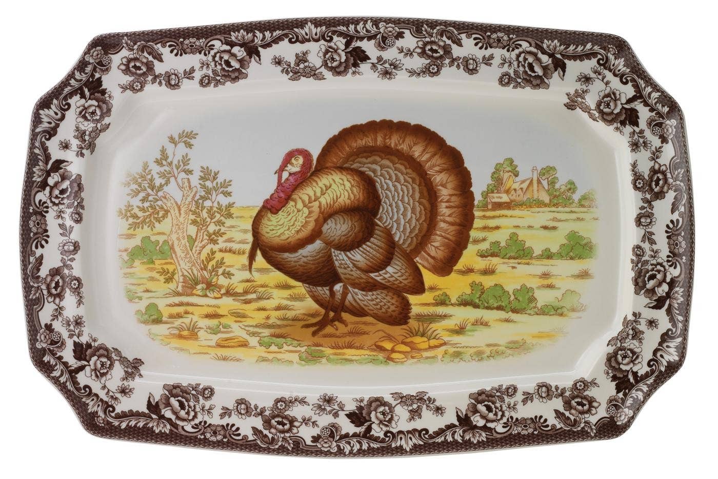 Spode Woodland Rectangular Platter 17.5" (Turkey)