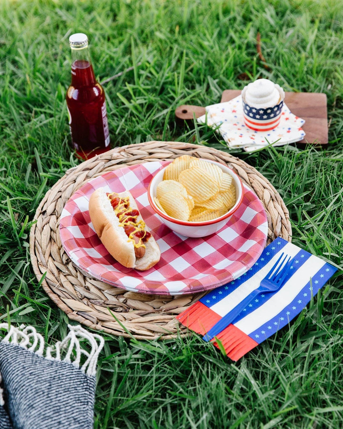 Stripes Fringe Guest Towel Napkins - Marcel’s Culinary Experience