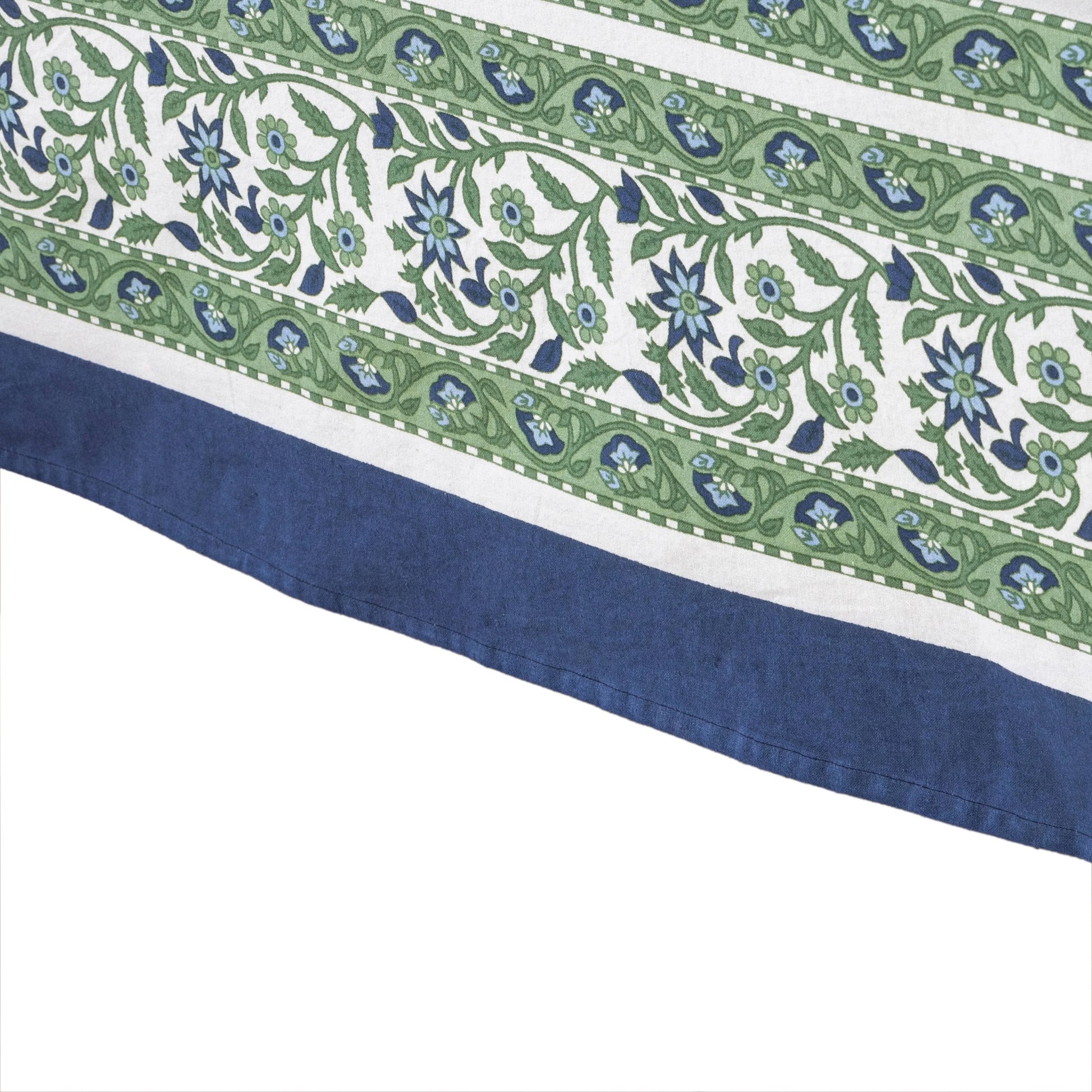 Couleur Nature Cassis Blue & Green Tablecloth - Marcel’s Culinary Experience
