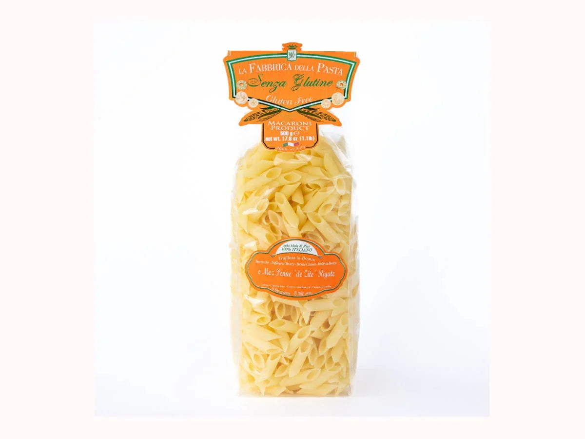Gluten Free Mezze Penne Rigate by La Fabbrica della Pasta - Marcel’s Culinary Experience