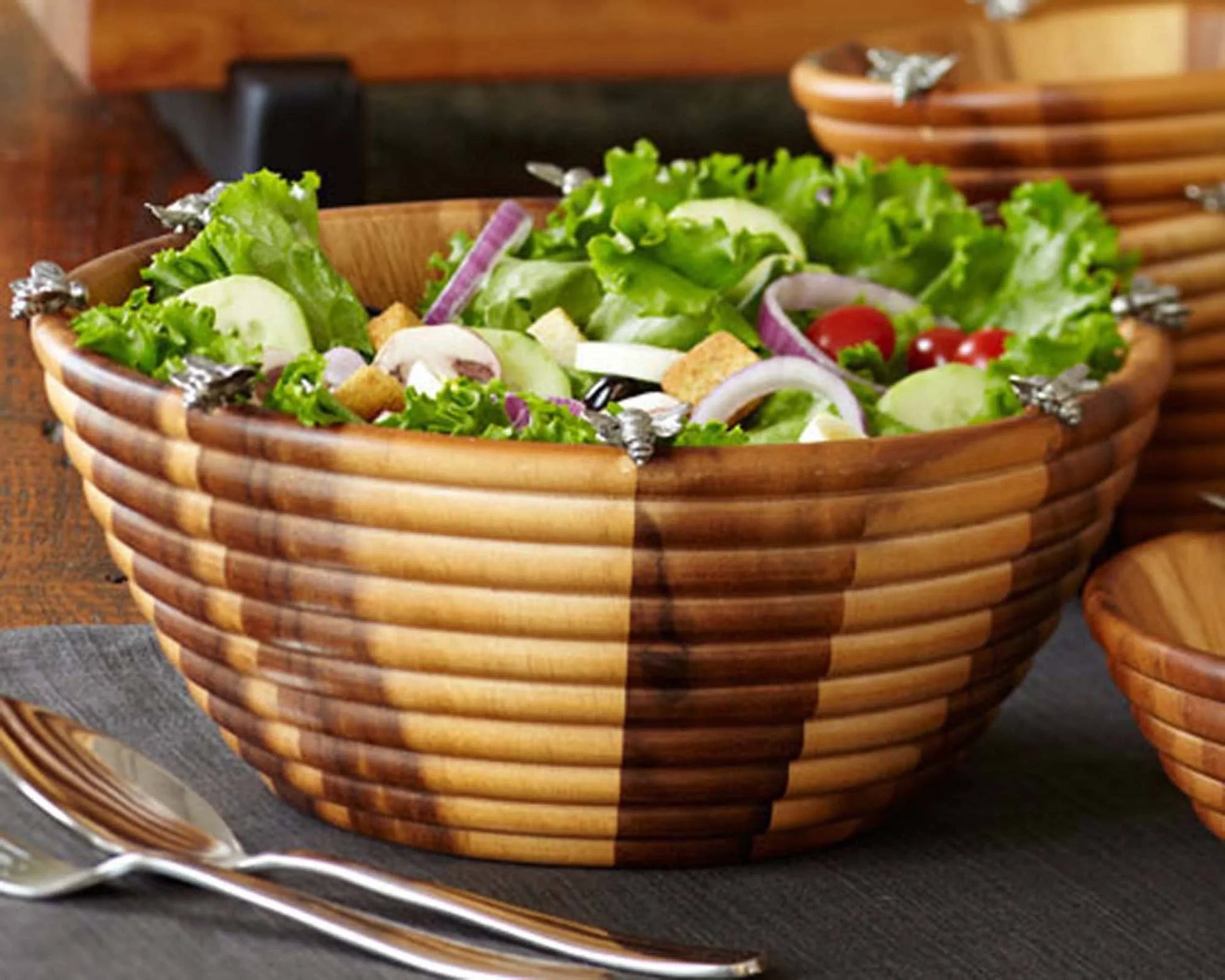 Vagabond House Bee Hive Salad Serving Bowl - Marcel’s Culinary Experience