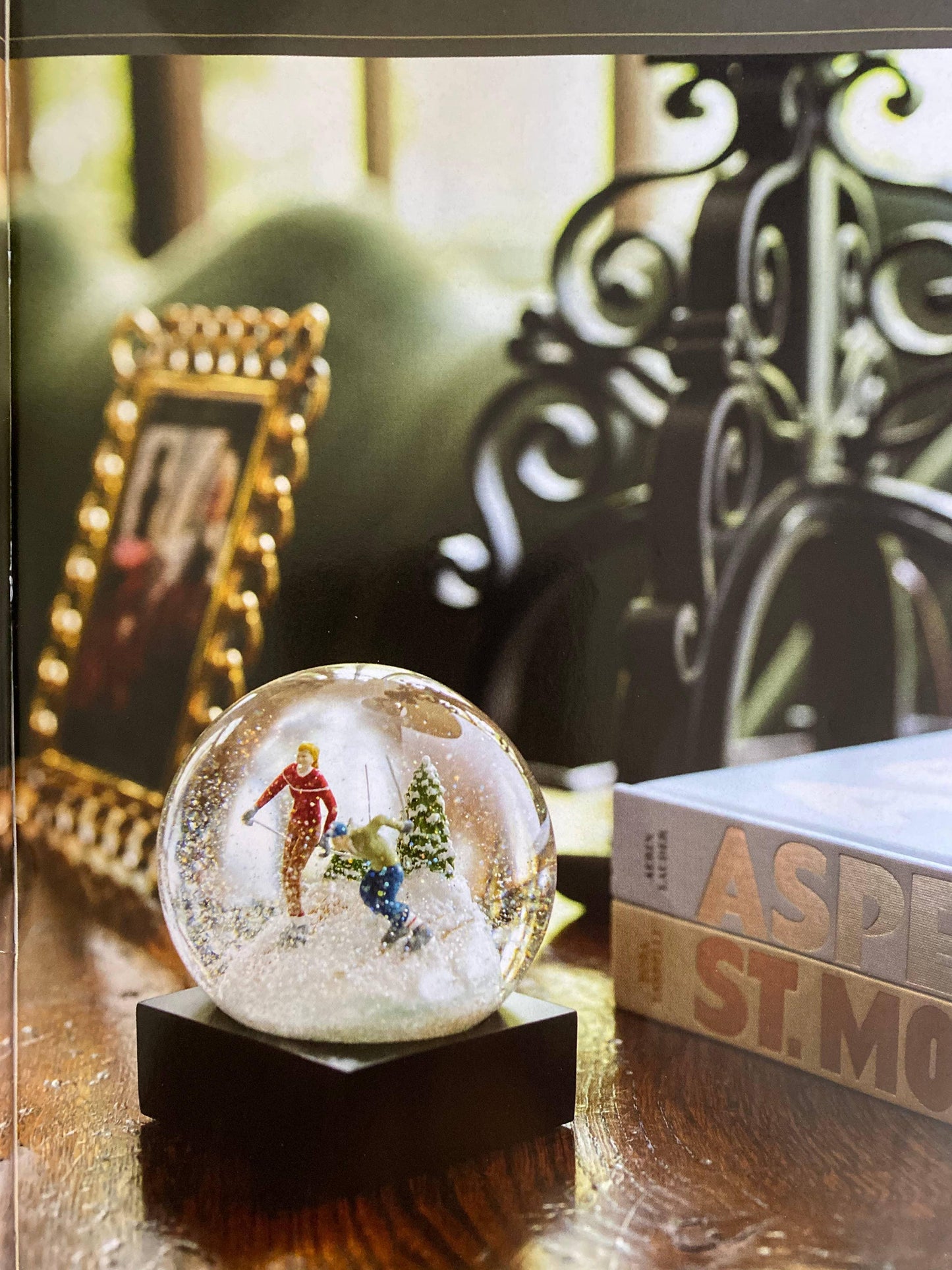 Skiers Snow Globe - Marcel’s Culinary Experience