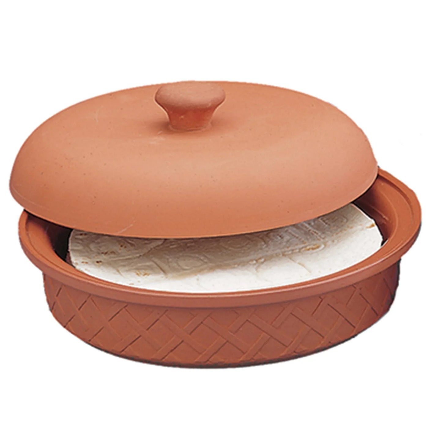 Terra Cotta Tortilla Warmer, 8.5" x 4.25" - Marcel’s Culinary Experience