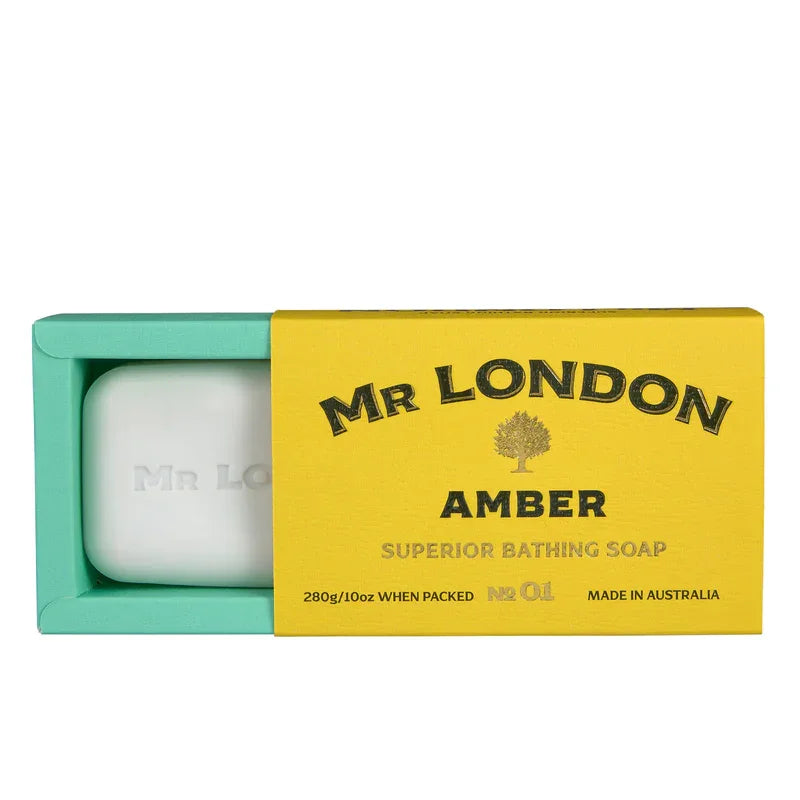 Wavertree & London Mr London Amber Scented Soap Bar for Men - 10oz - Marcel’s Culinary Experience