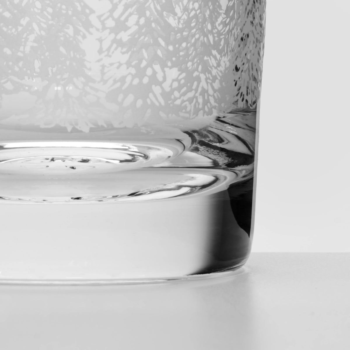 Simon Pearce Engraved Forest Ascutney Double Old-Fashioned Glasses - Set of 2