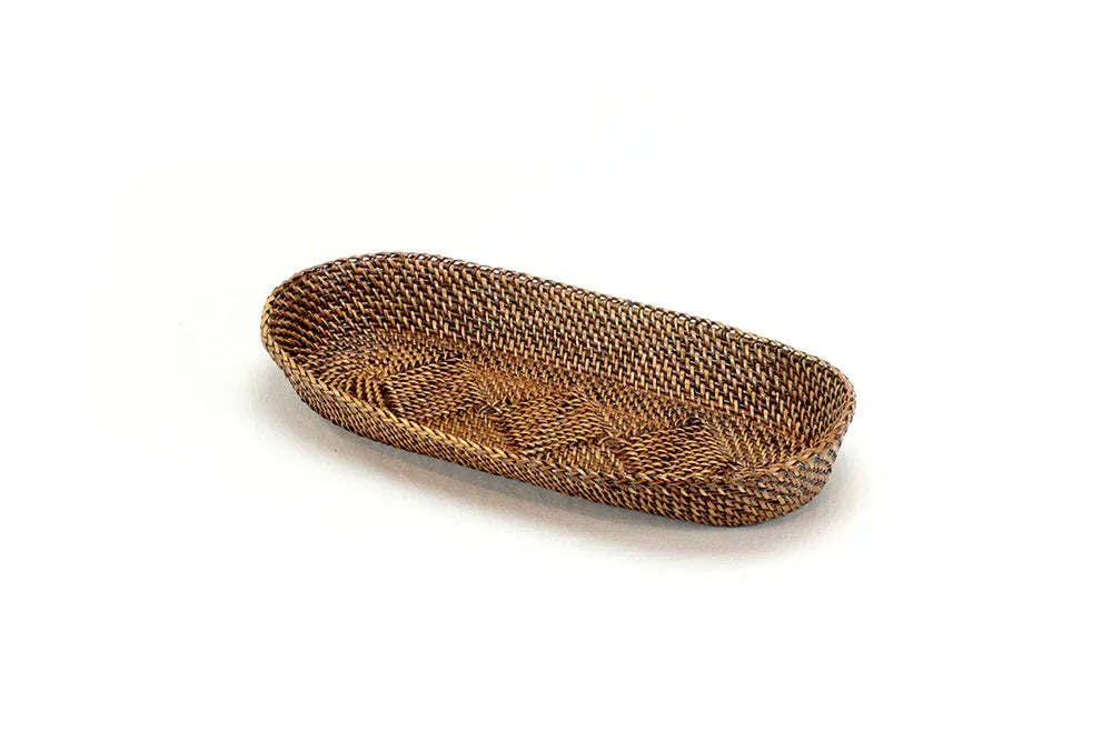 Oval Baguette Basket with Caterpillar