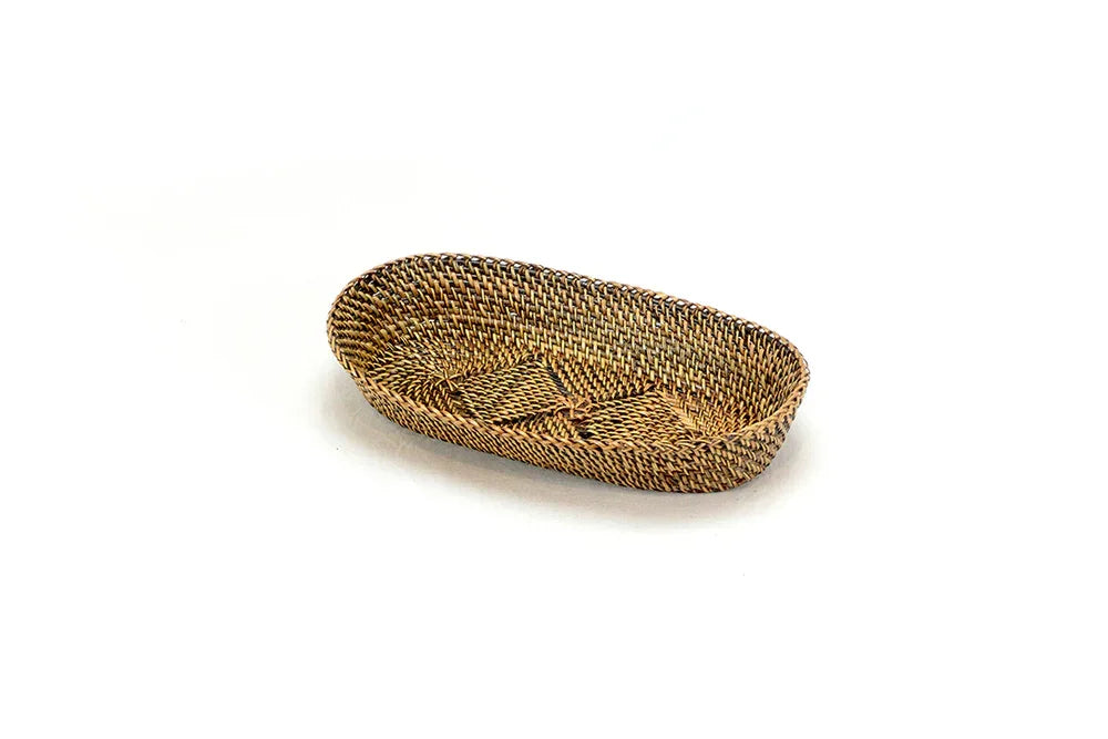 Oval Baguette Basket with Caterpillar
