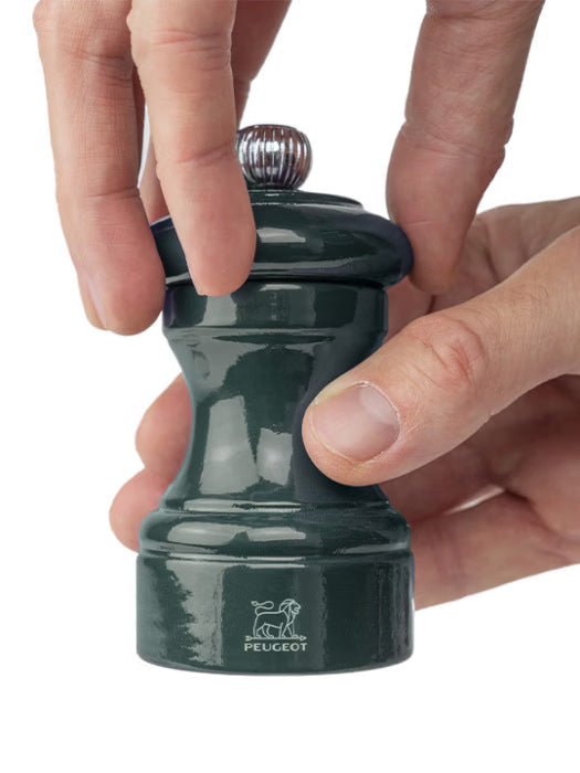 Peugeot Manual Pepper Mill in Forest Green Gloss Painted Wood - 4" - Marcel’s Culinary Experience
