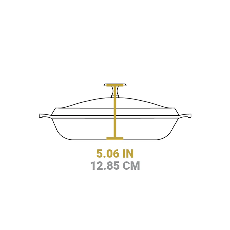 Lodge Blacklock 4 Quart Lightweight Cast Iron Braiser