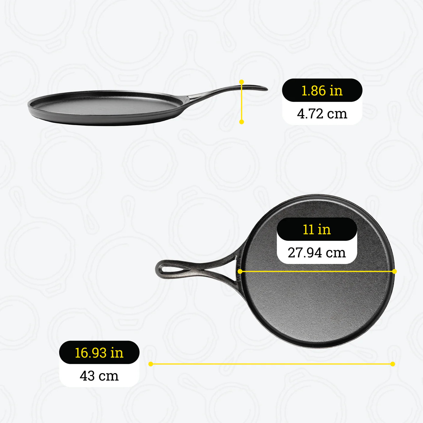 Lodge Blacklock 11-Inch Lightweight Cast Iron Griddle