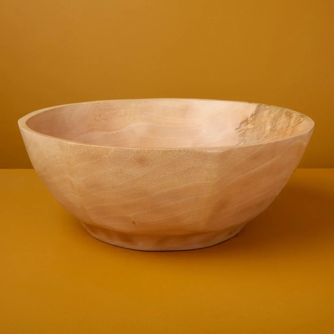 Kiln Mango Wood Curved Bowl Large - Marcel’s Culinary Experience