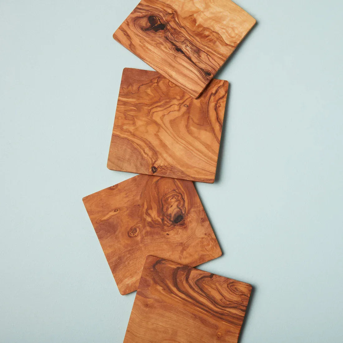 Olivewood Square Coasters Set of 4 - Marcel’s Culinary Experience