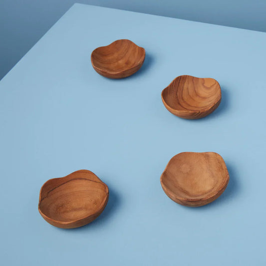 Teak Wavy Bowl - Marcel’s Culinary Experience