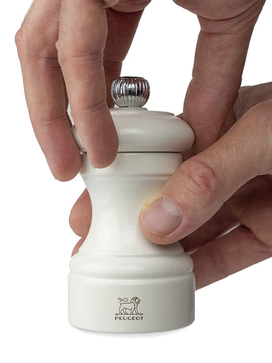 Peugeot Bistro Salt Mill Ivory Gloss Painted Wood - 4″