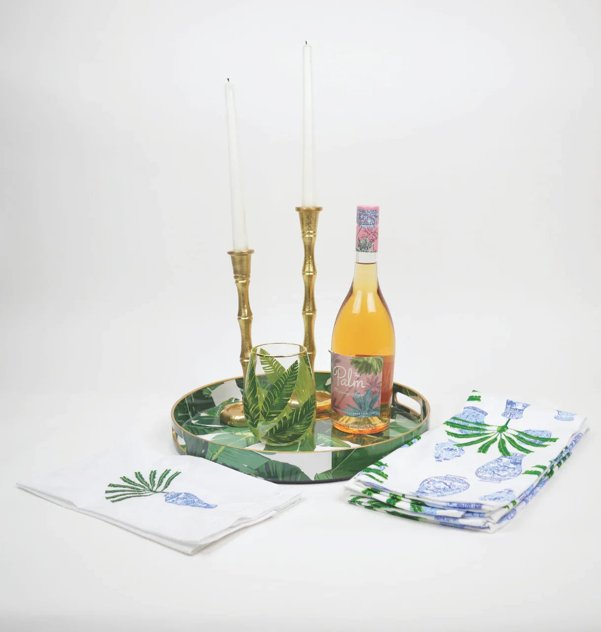 8 Oak Lane Gold Bamboo Candlestick - Small - Marcel’s Culinary Experience